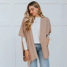 Load image into Gallery viewer, Pretty Simple Sherpa Shawl - Taupe
