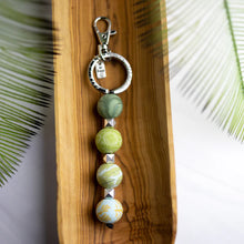 Load image into Gallery viewer, Jilzarah 4-Ball Keychain - Botanical Green