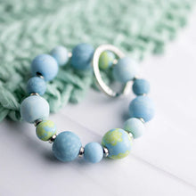 Load image into Gallery viewer, Jilzarah Small Wrist Keychain - Bermuda Blue