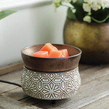 Load image into Gallery viewer, CandleWarmers Bronze Geometric 2-In-1 Classic Fragrance Warmer