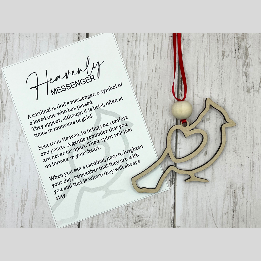 Story Card Ornament - Cardinal - Heavenly Messenger