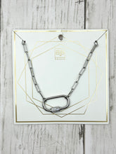 Load image into Gallery viewer, BB Lila Break The Chain Necklace - Silver Large
