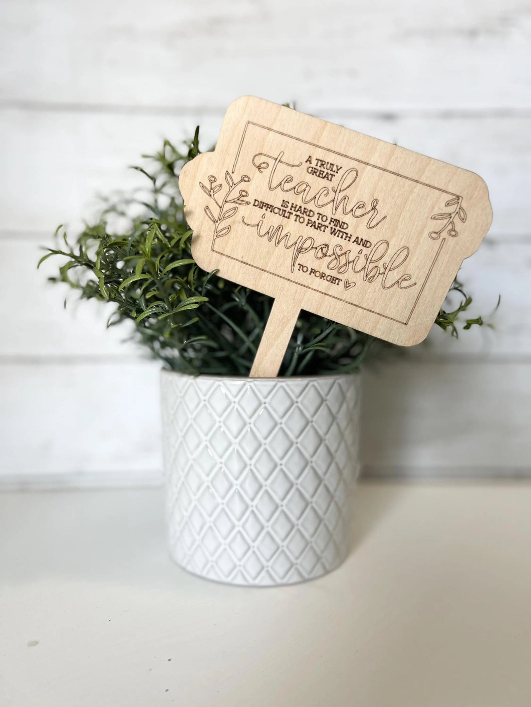 Teacher Appreciation Gift Plant Stake | A Truly Great Teacher | Gift For Teacher