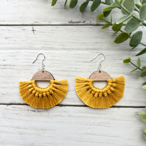 Fringe on sale fan earrings